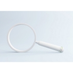 Hand Lens with White Plastic Handle